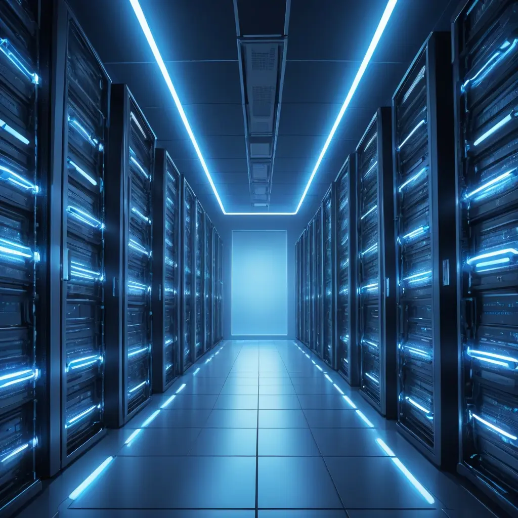 Dashboard mockup showing the 7 core components as interactive modules with icons